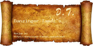 Danzinger Tamás névjegykártya